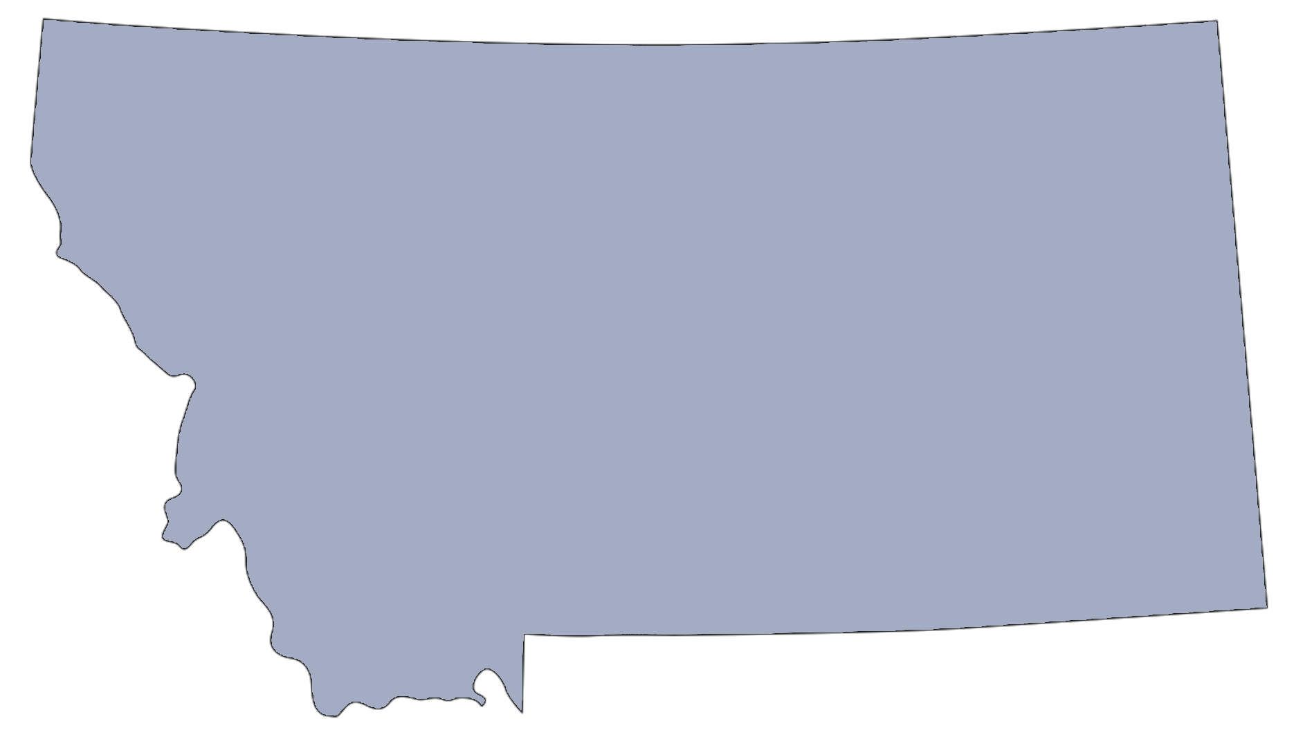 Montana map outline